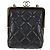 CHANEL Borsa a Spalla Matelassé con Catena in Pelle di Agnello Nera Oro CC Auth 125435SAM Nero D'oro - vista 13