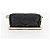 CHANEL Borsa a Spalla Matelassé con Catena in Pelle di Agnello Nera Oro CC Auth 125435SAM Nero D'oro - vista 5