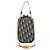 Borsa a catena Montaigne in tela Trotter Christian Dior blu navy oro Auth 146071SAM D'oro - vista 2