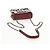 CHANEL Borsa a Catena Matelassé Boy Brick in Pelle di Agnello Bordeaux CC Auth 146080SM Bordò - vista 7