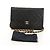 Bolso de cadena CHANEL de piel de cordero negro con cadena dorada CC Auth 148654SAM Dorado - vista 12