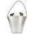 Borsa a mano in pelle GUCCI Argento Auth 153926SAM - vista 2