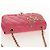 CHANEL Bolsa de Ombro Matelassé em Couro de Cordeiro Rosa Ouro CC Auth ka592SAM Dourado - vista 6