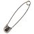 Chrome Hearts CH Plus Grande Spilla da Cravatta di Sicurezza Ag925 Argento Auth 143054SAM - vista 3