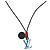 COLLANA CHARMS ON THE GO LOUIS VUITTON Smalto Blu Marino M63648 Auth 143681M Blu navy