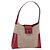 Borsa a Spalla Gancini in Tela Beige Argento Salvatore Ferragamo Auth gh1189