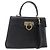 Borsa a mano in pelle Gancini Salvatore Ferragamo 2 in 1 Nero Oro Auth BA7984