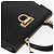 Borsa a mano in pelle Gancini Salvatore Ferragamo 2 in 1 Nero Oro Auth BA7984 - vista 6