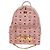 MCM Vicetos Logogram Rucksack aus PVC-Leder Rosa Gold Auth yk19517A Pink Golden - Ansicht 2