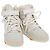 Sneakers Trainer LOUIS VUITTON in pelle Alte Bianche 1A5A0D LV Auth ak173SM Bianco