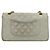 CHANEL Classico Matelassé 25 Borsa a Spalla con Catena Doppia in Pelle di Agnello Auth 29961V D'oro Blu chiaro - vista 2