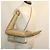 CHANEL Classico Matelassé 25 Borsa a Spalla con Catena Doppia in Pelle di Agnello Auth 29961V D'oro Blu chiaro - vista 31