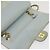 CHANEL Classico Matelassé 25 Borsa a Spalla con Catena Doppia in Pelle di Agnello Auth 29961V D'oro Blu chiaro - vista 9
