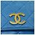 CHANEL Borsa a Mano in Pelle di Agnello Blu CC Auth hk455SAV - vista 17