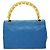 CHANEL Borsa a Mano in Pelle di Agnello Blu CC Auth hk455SAV - vista 2