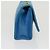 CHANEL Borsa a Mano in Pelle di Agnello Blu CC Auth hk455SAV - vista 4