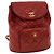 CHANEL Borsa a Mano Matelassé con Catena in Pelle di Agnello Rossa CC Auth 31892V Rosso