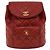 CHANEL Borsa a Mano Matelassé con Catena in Pelle di Agnello Rossa CC Auth 31892V Rosso - vista 13