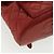 CHANEL Borsa a Mano Matelassé con Catena in Pelle di Agnello Rossa CC Auth 31892V Rosso - vista 15