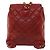 CHANEL Borsa a Mano Matelassé con Catena in Pelle di Agnello Rossa CC Auth 31892V Rosso - vista 2