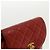 CHANEL Borsa a Mano Matelassé con Catena in Pelle di Agnello Rossa CC Auth 31892V Rosso - vista 6
