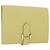 Hermès Portafoglio compatto HERMES Bearn Epsom Giallo Auth 45049SM