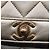 CHANEL Borsa a Spalla con Catena Matelassé e Chiusura a Girello in Pelle di Agnello Oro CC Auth 51274SAM D'oro - vista 17