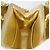 CHANEL Borsa a Spalla Matelassé in Pelle con Catena Dorata CC Auth 53015SAM D'oro - vista 23