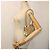 CHANEL Borsa a Spalla Matelassé in Pelle con Catena Dorata CC Auth 53015SAM D'oro - vista 29