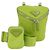 Borsa a Spalla PRADA in Tela Argento Verde Auth 102538SAV