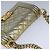 CHANEL Borsa a Spalla Boy Chanel Matelassé Catena Patente Oro CC Auth 106721SAM D'oro - vista 6