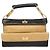 CHANEL Borsa a Mano Choco Bar in Pelle di Agnello Beige Nera CC Auth 123516V Nero - vista 13