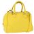 Borsa LOEWE in pelle 2 in 1 Gialla Argento Auth ka1544V Giallo