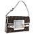 Borsa a Spalla in Tela Zucca FENDI Nera Marrone Auth 169711V Nero