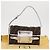 Borsa a Spalla in Tela Zucca FENDI Nera Marrone Auth 169711V Nero - vista 12
