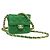 CHANEL Mini Matelassé Borsa a Spalla con Catena Satin Verde Oro CC Auth 51271V D'oro