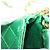 CHANEL Mini Matelassé Borsa a Spalla con Catena Satin Verde Oro CC Auth 51271V D'oro - vista 10