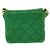 CHANEL Mini Matelassé Borsa a Spalla con Catena Satin Verde Oro CC Auth 51271V D'oro - vista 2