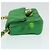 CHANEL Mini Matelassé Borsa a Spalla con Catena Satin Verde Oro CC Auth 51271V D'oro - vista 3