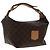 Céline Borsa a mano in tela Macadam CELINE in pelle PVC dorata marrone Auth 95581A D'oro
