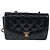 CHANEL Borsa a Spalla Diana Matelassé Catena Patent Nero Oro CC Auth 103804A D'oro - vista 13