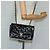 CHANEL Borsa a Spalla Diana Matelassé Catena Patent Nero Oro CC Auth 103804A D'oro - vista 24