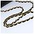 CHANEL Borsa a Spalla Diana Matelassé Catena Patent Nero Oro CC Auth 103804A D'oro - vista 7