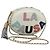 CHANEL V Stitch LA PAUSA Borsa a Spalla con Catena in Pelle Bianca CC Auth bs23014SAV Bianco