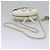 CHANEL V Stitch LA PAUSA Borsa a Spalla con Catena in Pelle Bianca CC Auth bs23014SAV Bianco - vista 7