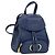 Christian Dior Backpack Leather Blue Auth BA875SAV