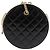 CHANEL Matelassé COCO Marchio Catena Borsa Rotonda in Cordino Pelle Nera CC Auth bs25005SAM Nero D'oro - vista 2
