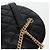 CHANEL Matelassé COCO Marchio Catena Borsa Rotonda in Cordino Pelle Nera CC Auth bs25005SAM Nero D'oro - vista 20