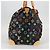 LOUIS VUITTON Keepall 45 Tasche Monogram Multicolor Schwarz M92640 Auth 117676SAV - Ansicht 4