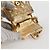 CHANEL Mini Mini Matelassé 7 Borsa a Catena in Pelle di Agnello Oro CC Auth 120870SAV - Ansicht 11